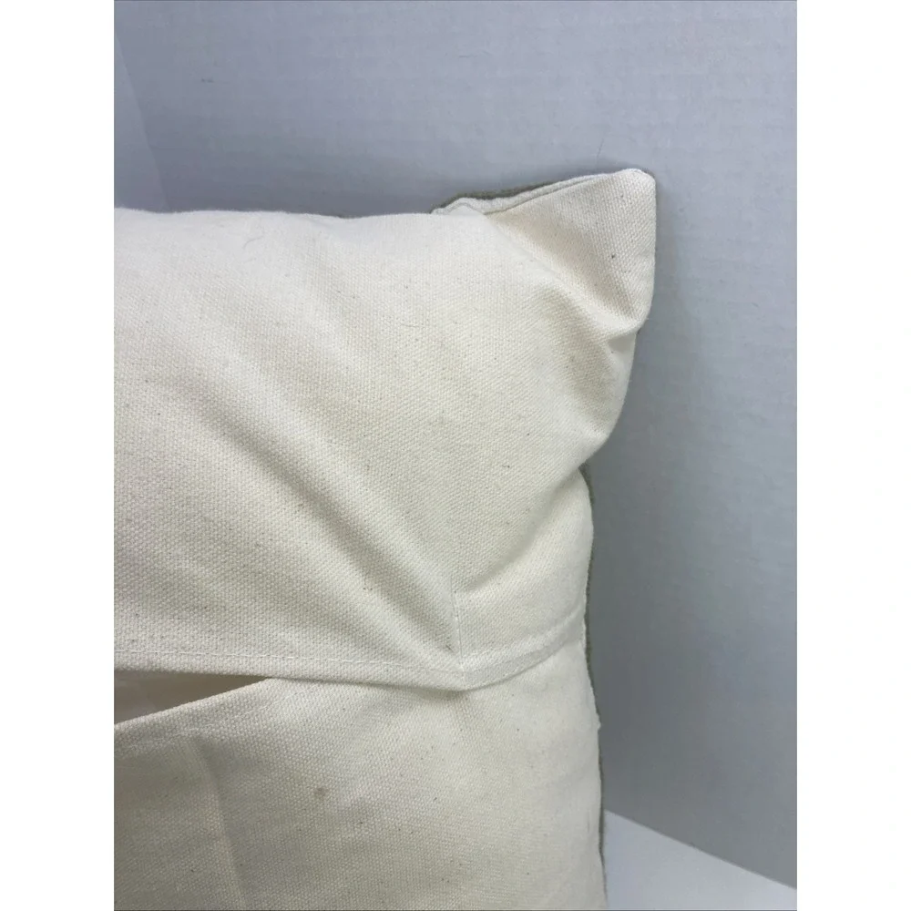 Vintage Floral Designed Crewel‎ Needlepoint Tapestry Stitched Throw Pillow 16